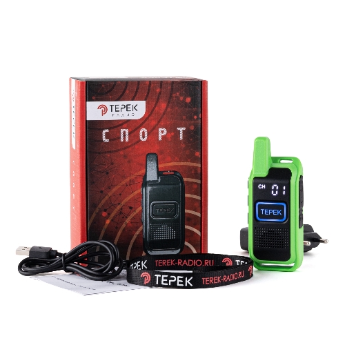 Рация Терек Спорт до 3км сигн.Аналоговый зеленый (СПОРТ ЗЕЛЕНЫЙ)