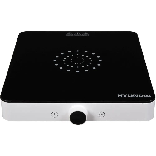 Плита настольная электрическая Hyundai HYC-0105 белый, 2 кВт, индукция, конфорки - 1, стеклокерамика, сенсор
