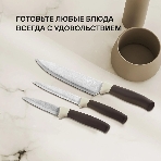 Набор ножей кухонных Rondell Mocco&Latte RD-1944 компл.: 4 предм. разд. дос. бежевый/коричневый блистер