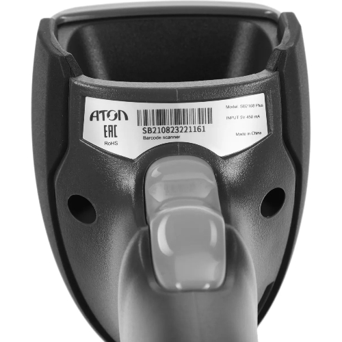 Сканер штрих-кода ручной Атол SB2108 Plus (rev.2) (57984) 2D имидж, 350 скан/сек, USB, серый