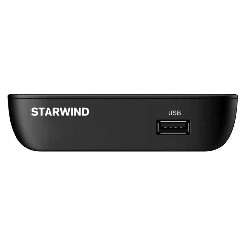 Приставка для цифрового ТВ Starwind CT-160 черный, DVB-T2, DVB-T, DVB-C, HDMI, USB 2.0 х2