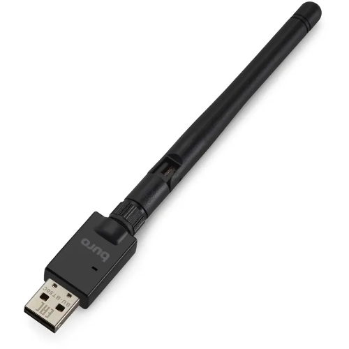 Адаптер USB Buro Bluetooth 5.0+EDR class 1 100м черный