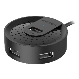 Разветвитель USB 2.0 A4Tech HUB-20 4порт. черный
