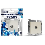 Коннектор TV TOKOV ELECTRIC СП Pixel механизм бежевый