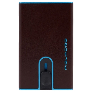 Чехол для кредитных карт Piquadro Blue Square PP4825B2BLR/MO, натур.кожа, красное дерево