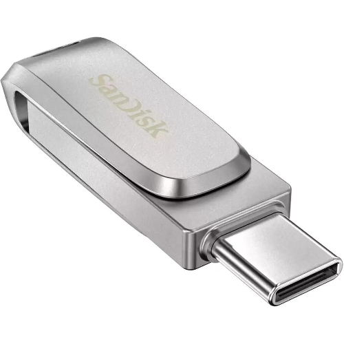 Флешка USB Sandisk Ultra Dual Luxe (SDDDC4-032G-G46), 32Gb, USB 3.2 Gen 1/Type-C, R/W 150/40, серебристый