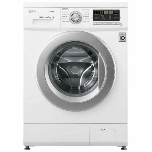 Стиральная машина LG F1296HDS1 белый, загрузка фронтальная 7 кг, 1200 об/мин., класс: А