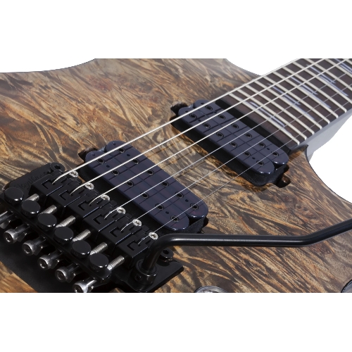 Электрогитара SCHECTER OMEN ELITE-6 FR CHAR - электрогитара 6-струнная, Charcoal (CHAR) - древесный