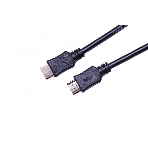 Кабель HDMI C-HM-HM-5M Wize, 5 м, v.2.0, 19M/19M, позол.разъемы, экран, черный, пакет