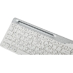 Клавиатура беспроводная A4Tech Fstyler FBK25, USB, Bluetooth/Радиоканал, белый/серый