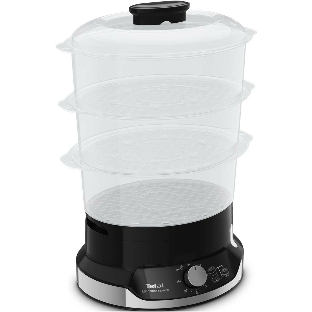 Пароварка Tefal VC204810 черный, 9 л, ярусы - 3, 800 Вт, механическое