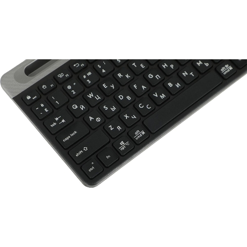 Клавиатура беспроводная A4Tech Fstyler FBK25, USB, Bluetooth/Радиоканал, черный/серый