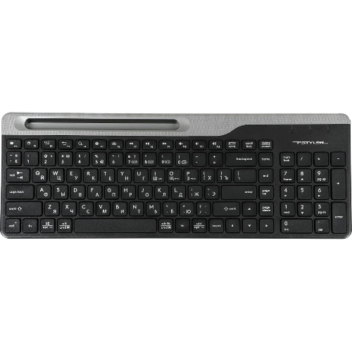 Клавиатура беспроводная A4Tech Fstyler FBK25, USB, Bluetooth/Радиоканал, черный/серый