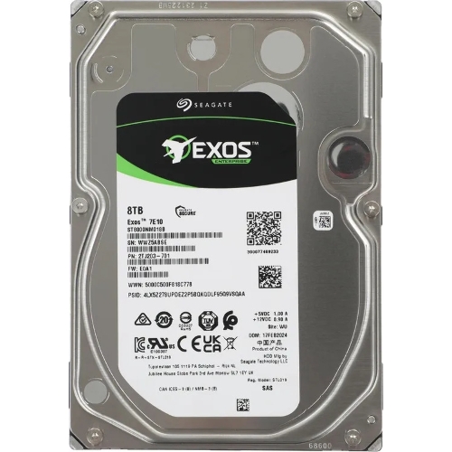 Жесткий диск HDD Seagate Exos 7E10 8Tb 7200rpm SAS 256Mb 3.5"