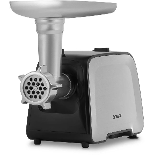 Мясорубка электрическая Vitek VT-3646 серебристый, 2000 Вт, 1.8 кг/мин, реверс, защита от перегрузки, насадки - 6