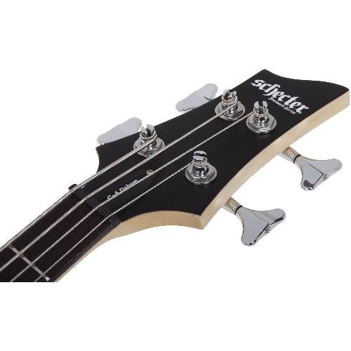 Бас-гитара SCHECTER C-4 DELUXE SBK - бас-гитара 4-струнная, цвет черный матовый