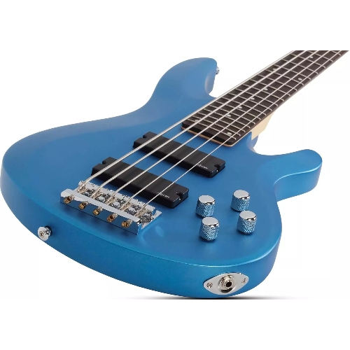 Бас-гитара SCHECTER C-5 DELUXE SMLB бас-гитара 5-струнная, Satin Metallic Light Blue (SMLB)