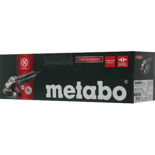 Угловая шлифовальная машина Metabo WEV 11-125 Quick 1100Вт 10500об/мин рез.шпин.:M14 d=125мм (603625000)