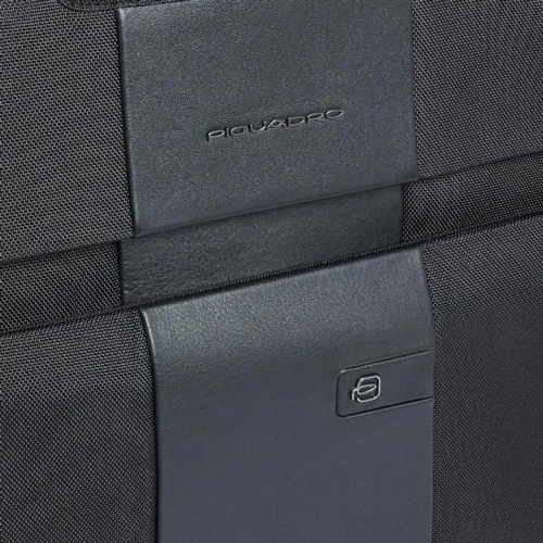 Сумка портплед Piquadro Brief2 PA7047BR2/N черная нейлон/натур.кожа