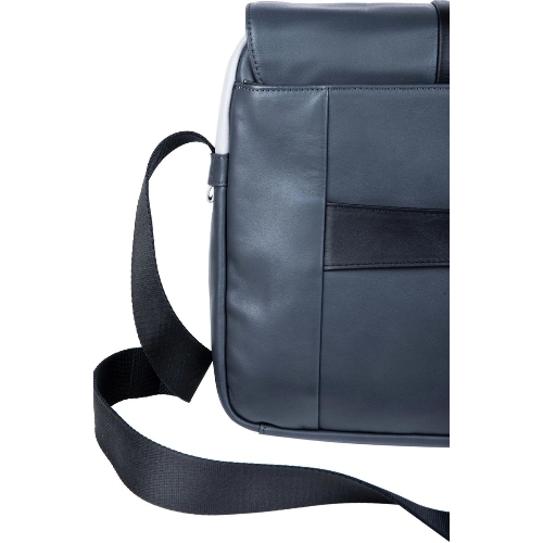 Сумка-мессенджер Piquadro Urban CA6802UB00/GRN с отделением для ноутбука 14" серая/черная натур.кожа