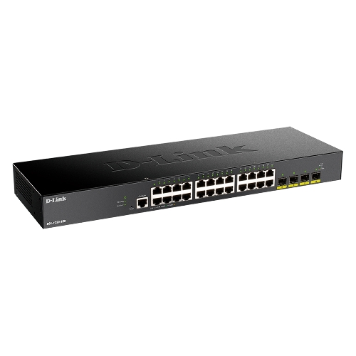 Коммутатор D-Link DGS-1250-28X/A1A, 24×1 Гбит/с + 4×10 Гбит/с SFP+, управляемый