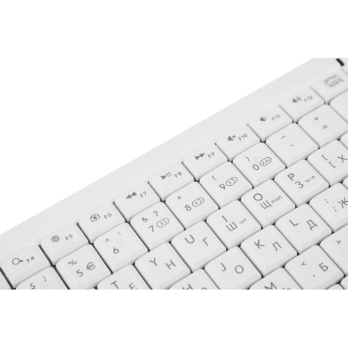 Клавиатура беспроводная A4Tech Fstyler FBK11 USB, Bluetooth/Радиоканал, белый/серый