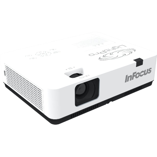Проектор INFOCUS IN1049 3LCD, 5000 lm, WUXGA, 1.371.65:1, 50000:1, (Full 3D), 16W, 2хHDMI 1.4b, VGA in, CompositeIN, 3,5 мм audio IN, RCAx2 IN, USB-A, VGA out, 3,5 audio OUT, RS232, Mini USB B serv, RJ45, 3,3 кг