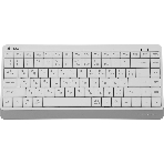 Клавиатура беспроводная A4Tech Fstyler FBK11 USB, Bluetooth/Радиоканал, белый/серый