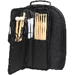 Рюкзак-чехол STAGG DSBACKPACK для 10 пар палочек, усиленный нейлон, много карманов, вес 1,2 кг, чёрный.