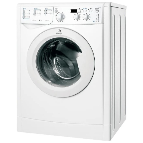 Стиральная машина Indesit IWSD 6105 B (CIS).L белая, загрузка фронтальная 6кг, 1000 об/мин., класс: A