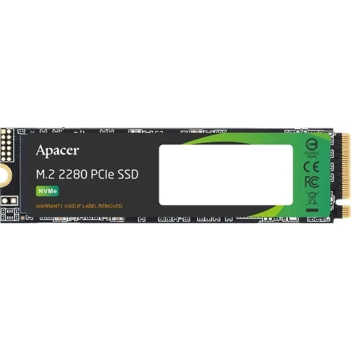Накопитель SSD Apacer AS2280P4, 512Gb, M.2 2280, PCIe 3.0 x4, NVMe, R/W 2100/1500