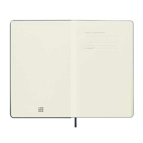 Блокнот Moleskine CLASSIC QP062B20 Large 130х210 мм, 240 страниц, нелинованный, твердая обложка, синий сапфир