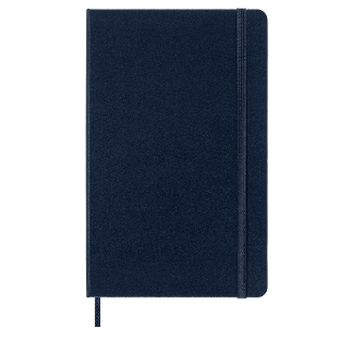 Блокнот Moleskine CLASSIC QP062B20 Large 130х210 мм, 240 страниц, нелинованный, твердая обложка, синий сапфир