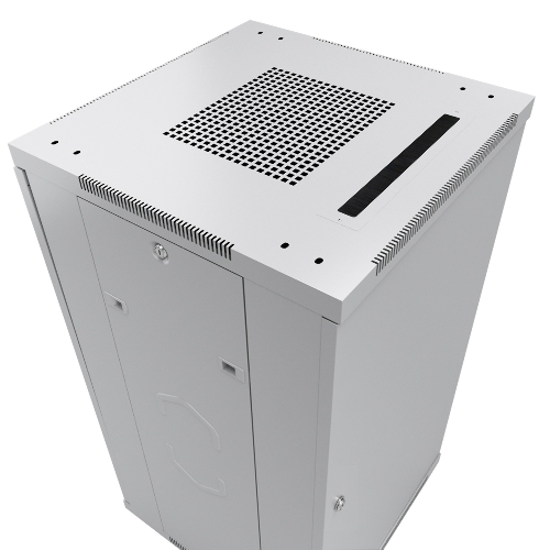 Шкаф телекоммуникационный напольный Cabeus SH-05C-12U60/80 серый, IP20, 12U, 730х600х800 мм (ВхШхГ), дверь: стекло, разборный