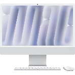 Моноблок Apple iMac A3247 24" 4.5K M4 8 core (4) 16Gb SSD256Gb 8 core GPU macOS WiFi BT 143W клавиатура мышь Cam серебристый 4480x2520